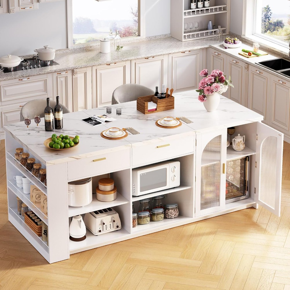 Kitchen Queen - Большой кухонный остров 71 дюймов с