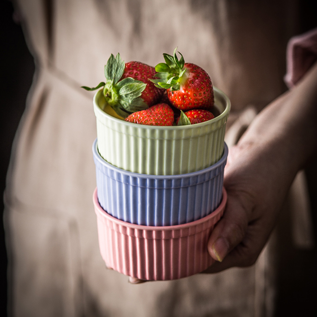 Kitchen Baking Bowls - Керамическая форма для выпечки с крышкой,