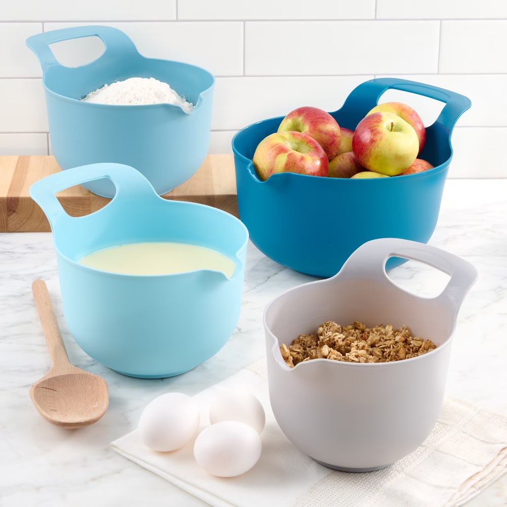 Kitchen Baking Bowls - Набор пластиковых мисок для смешивания (4