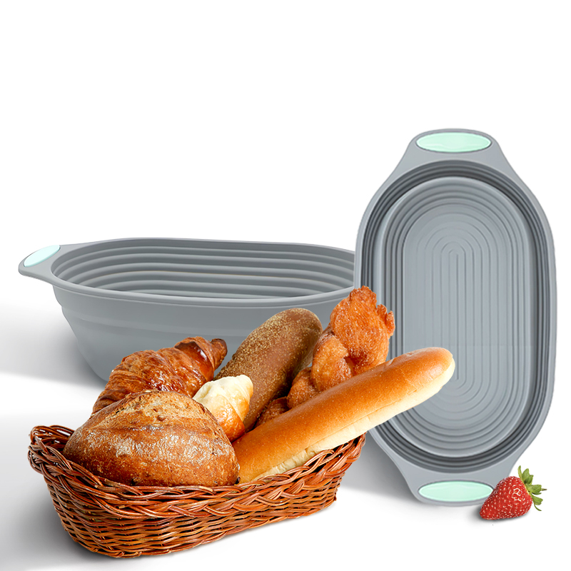Kitchen Baking Bowls - Силиконовая складная корзина для расстойки хлеба