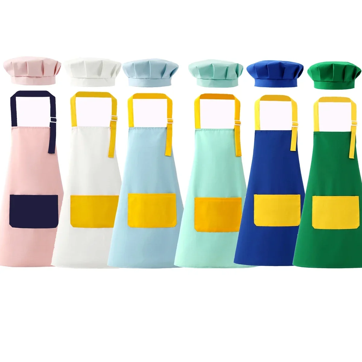Kitchen Kids Baking Set - Детский фартук и шапка шеф-повара, регулируемый