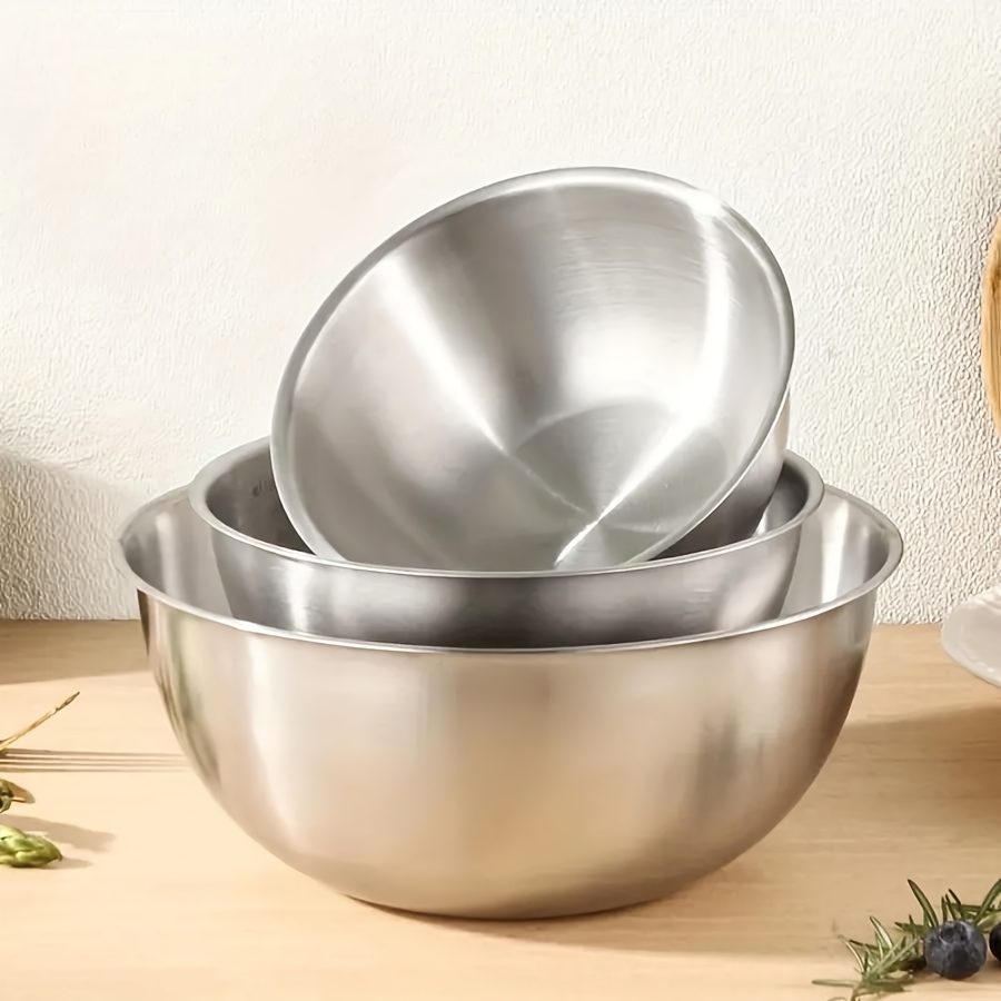 Kitchen Baking Bowls - Набор из 3-х салатников из нержавеющей